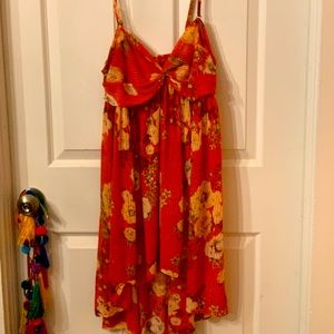Free people floral dress top shirt blouse tunic